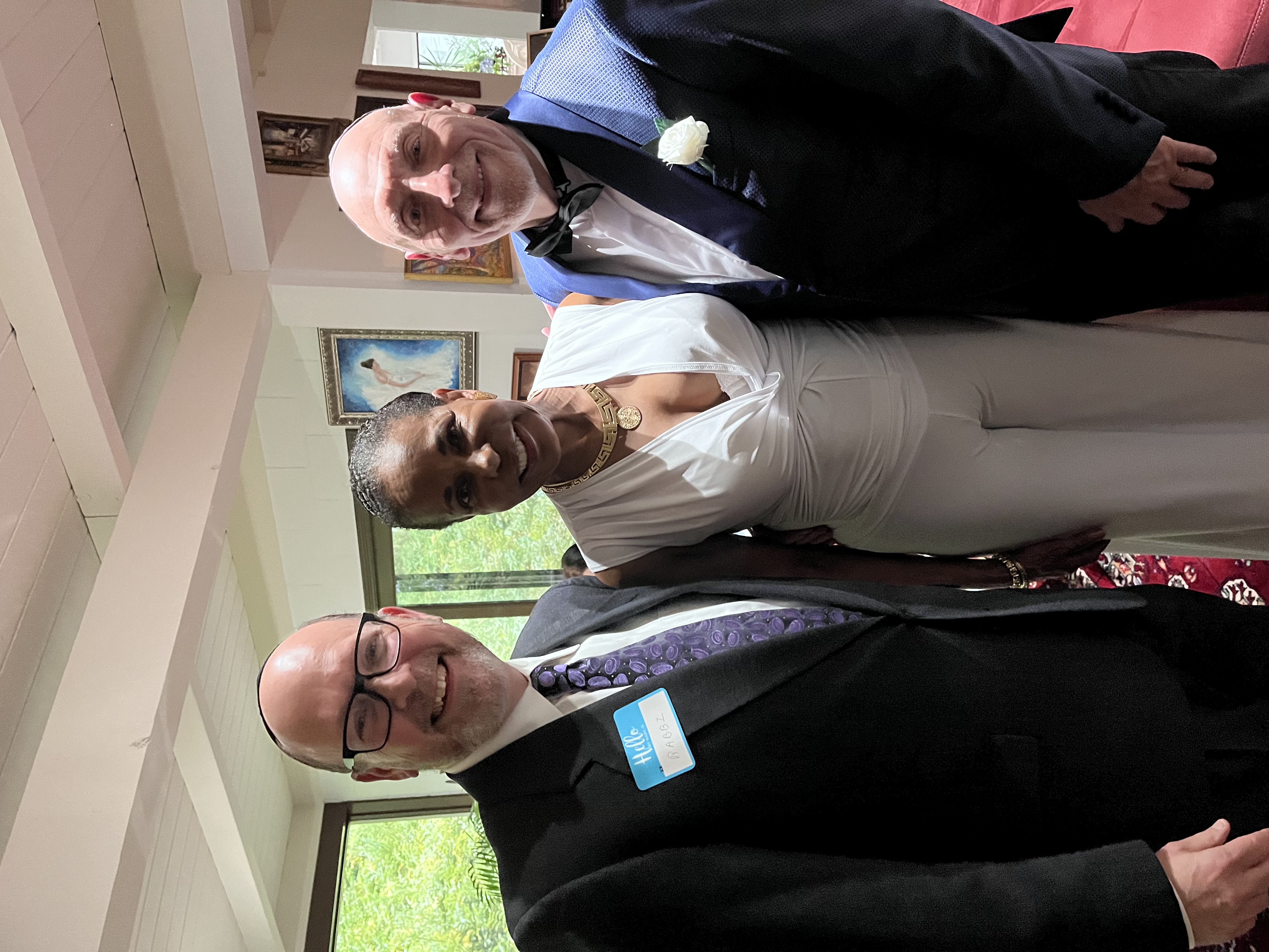 Howard with Bride and Groom